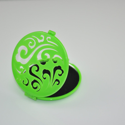 随身小圆镜，细节见品质 探秘宁波鄞州致上日用品生产的ZS10007镂空翻盖式化妆镜